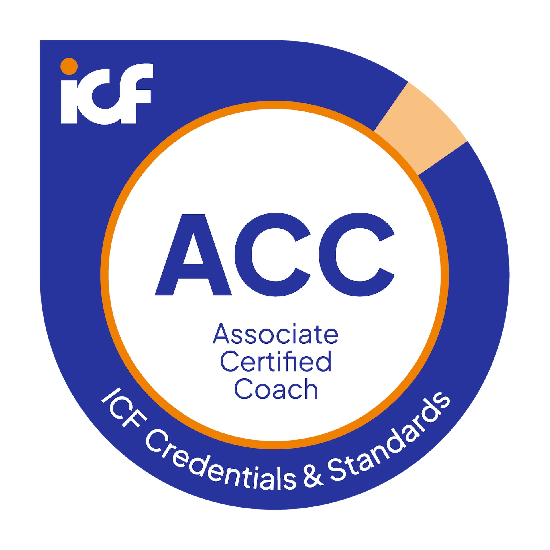 International Coaching Federation Associate Certified Coach (ACC) credential badge.